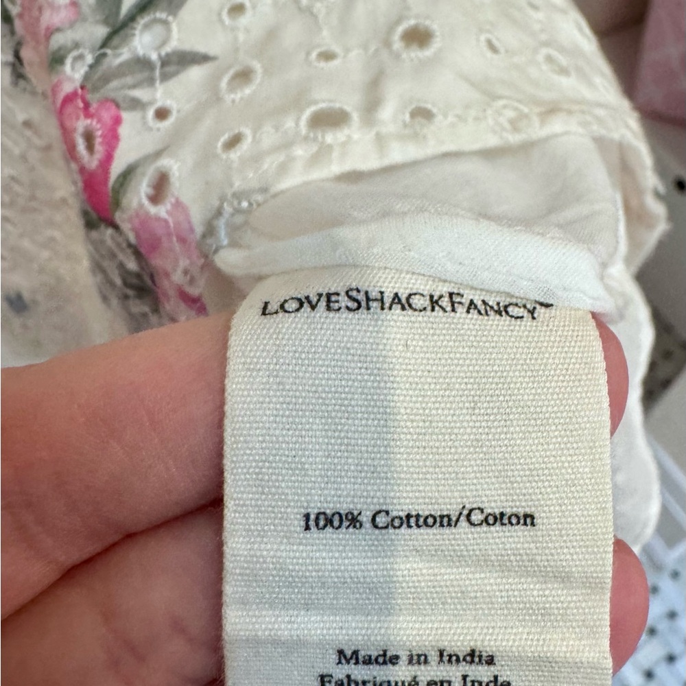 LoveShackFancy Cream Floral Maxi Skirt - Picture 5 of 6